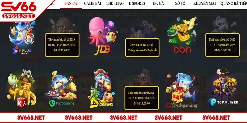 Bắn cá SV66 là một trong những sản phẩm nổi bật của hệ thống game trực tuyến